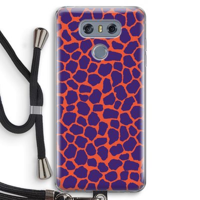 Purple Giraffe: LG G6 Transparant Hoesje met koord