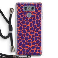 Purple Giraffe: LG G6 Transparant Hoesje met koord