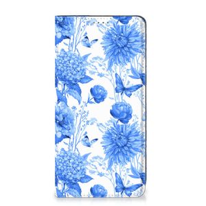 Smart Cover voor Nokia G22 Flowers Blue