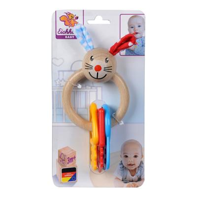 Eichhorn baby houten bijtring konijn