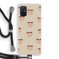 Morning coffee: Samsung Galaxy A71 Transparant Hoesje met koord