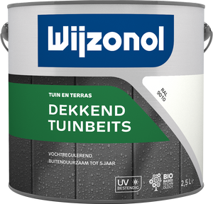Wijzonol Dekkend Tuinbeits - RAL 9010 - 2,5 liter