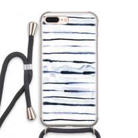 Ink Stripes: iPhone 7 PLUS Transparant Hoesje met koord