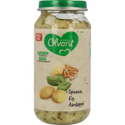Olvarit Spinazie kip aardappel 12M07