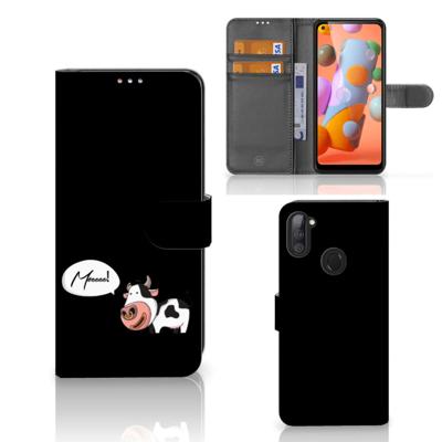 Samsung Galaxy M11 | A11 Leuk Hoesje Cow Samsung Galaxy M11 | A11 Leuk Hoesje Cow