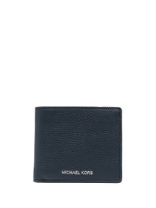 Michael Michael Kors portefeuille pliant en cuir grainé - Bleu