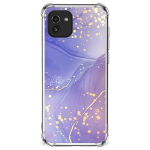 Back Cover voor Samsung Galaxy A03 Watercolor Paars