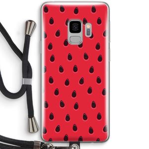 Watermelon: Samsung Galaxy S9 Transparant Hoesje met koord