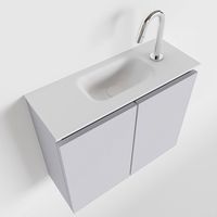 Toiletmeubel Mondiaz Ture | 60 cm | Meubelkleur Cale | Eden wastafel Talc Midden | 1 kraangat
