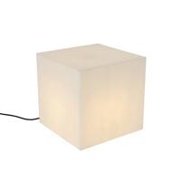 QAZQA Smart buitenlamp wit 38 cm vierkant incl. LED A60 IP44 - Nura