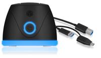 ICY BOX IB-1124L-C3 USB 3.2 Gen 1 (3.1 Gen 1) Type-B Zwart - thumbnail
