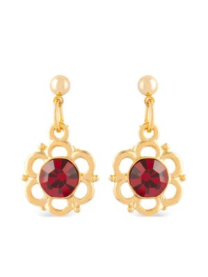 Susan Caplan Vintage boucles d'oreilles à ornements en cristal (années 1980)