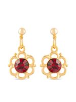 Susan Caplan Vintage boucles d'oreilles à ornements en cristal (années 1980)