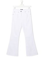 Balmain Kids mid-rise flared-leg jeans - Blanc - thumbnail