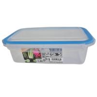 Vershoudbakje 1,5 liter - transparant - kunststof - 24 x 15 x 8 cm - Luchtdicht afgesloten