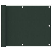 VidaXL Balkonscherm 75x300 cm oxford stof donkergroen