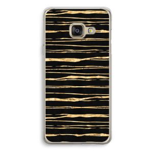 Gouden strepen: Samsung Galaxy A3 (2016) Transparant Hoesje