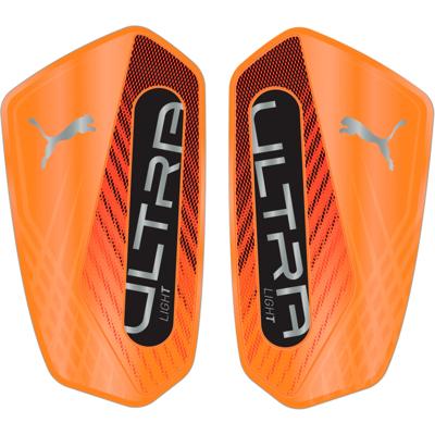 PUMA Ultra Light Sleeve Scheenbeschermers Oranje Zilver Zwart