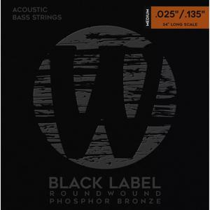 Warwick Black Label 36302 LOS Acoustic Phosphor Bronze 25-135 snarenset voor 6-snarige akoestische bas