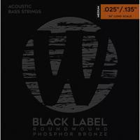 Warwick Black Label 36302 LOS Acoustic Phosphor Bronze 25-135 snarenset voor 6-snarige akoestische bas