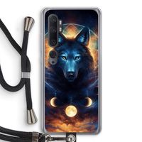Wolf Dreamcatcher: Xiaomi Mi Note 10 Transparant Hoesje met koord