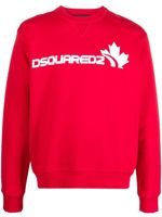 DSQUARED2 sweat en coton à logo imprimé - Rouge