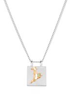 Tom Wood 14kt yellow gold emerald pendant necklace - Argent - thumbnail