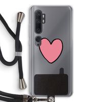 Hartje: Xiaomi Mi Note 10 Pro Transparant Hoesje met koord