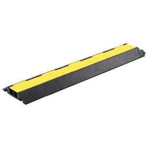 VidaXL Kabelbeschermer drempel 2 tunnels 101,5 cm rubber