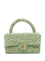 CHANEL Pre-Owned sac à main en tweed à rabat (1995) - Vert