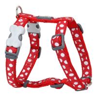 Hondentuigje Red Dingo Style Sports Wit Schoonheidsvlekjes 37-61 cm