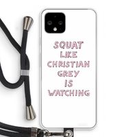 Christian Grey: Pixel 4 Transparant Hoesje met koord