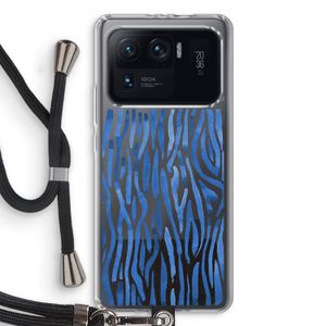 Blauwe nerven: Xiaomi Mi 11 Ultra Transparant Hoesje met koord