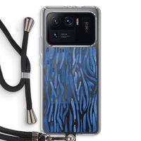Blauwe nerven: Xiaomi Mi 11 Ultra Transparant Hoesje met koord