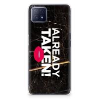 OPPO A53 5G | OPPO A73 5G | Siliconen hoesje | met naam Already Taken Black OPPO A53 5G | OPPO A73 5G | Siliconen hoesje | met naam Already Taken Black