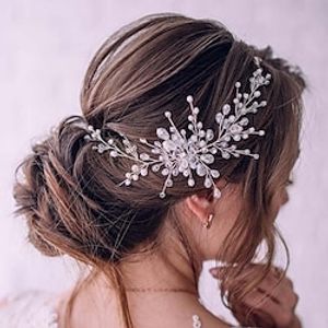 kristal bruid bruiloft haar kam zilver strass bruids haar clip sprankelend haar stuk gem haaraccessoires voor vrouwen en meisjes Lightinthebox