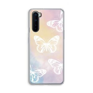 White butterfly: OnePlus Nord Transparant Hoesje
