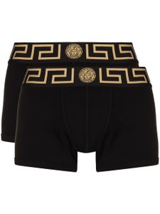 Versace lot de deux boxers Greca Border - Noir