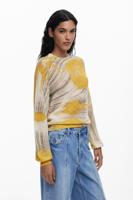 Arty-textuur trui - YELLOW - L