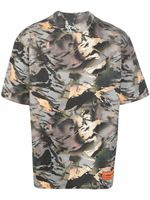 Heron Preston t-shirt à imprimé camouflage - Vert