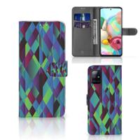Samsung Galaxy A71 | Book Case | Abstract Green Blue