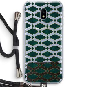 Moroccan tiles: Samsung Galaxy J3 (2017) Transparant Hoesje met koord