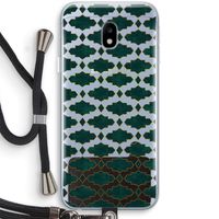 Moroccan tiles: Samsung Galaxy J3 (2017) Transparant Hoesje met koord