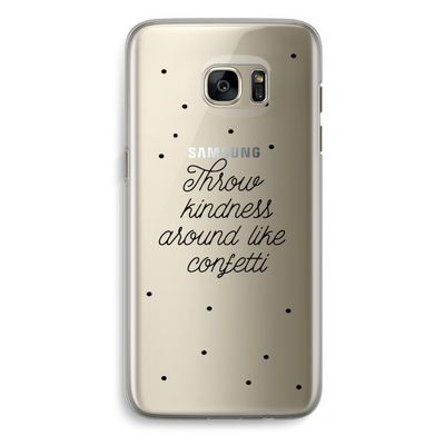 Confetti: Samsung Galaxy S7 Edge Transparant Hoesje