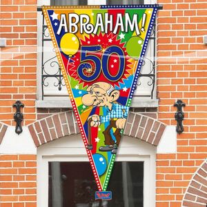 Grote Abraham 50 jaar vlag   -