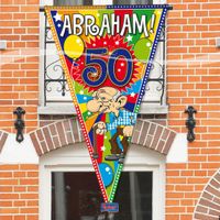 Grote Abraham 50 jaar vlag   - - thumbnail