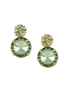 Jennifer Behr boucles d'oreilles Myrla ornées de cristal - Vert