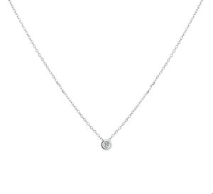 TFT Collier Witgoud Diamant 0.02ct (H SI) 1,0 mm x 41-43-45 cm