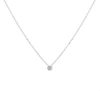 TFT Collier Witgoud Diamant 0.02ct (H SI) 1,0 mm x 41-43-45 cm