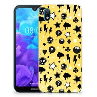 Silicone Back Case Huawei Y5 (2019) Punk Geel - thumbnail